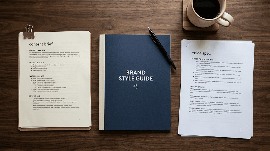 Content Brief vs Style Guide: The Third Document Your AI Content Stack Is Missing