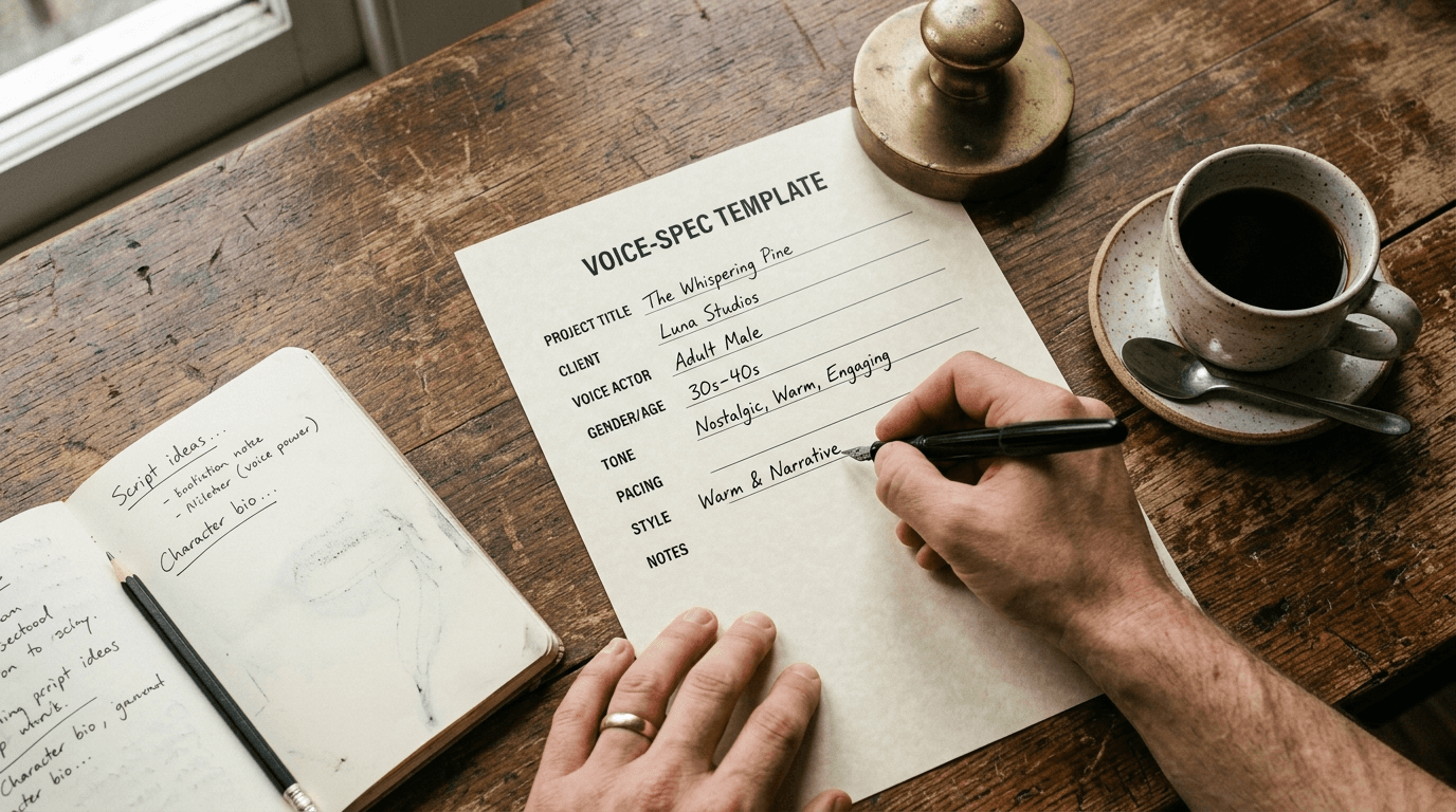 The Voice Spec Template: A Fill-In Framework for AI Writers